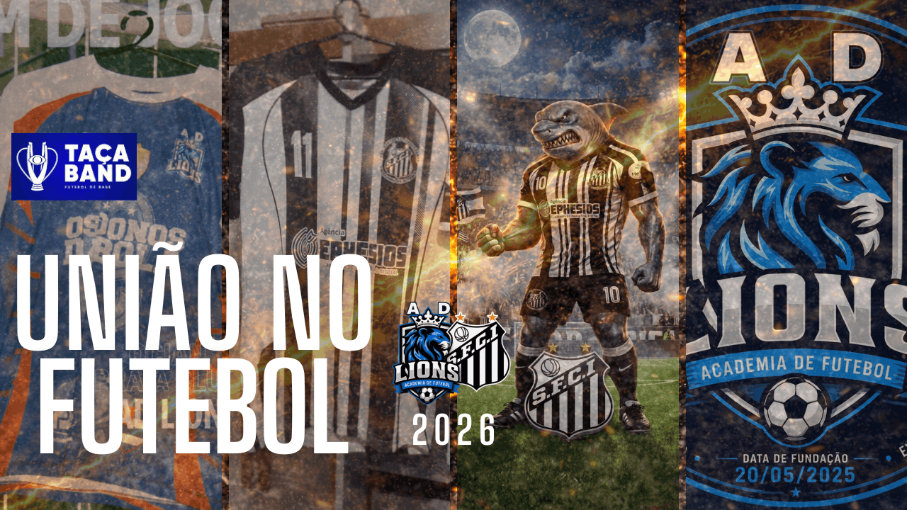 Santos Itaquerense e AD Lions Academy anunciam parceria para a disputa da Taça Band 2026 Sub-13
